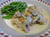 Sauté de veau à la moutarde et aux champignons