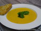 Soupe de carottes, lait de coco et cumin