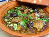 Tajine de poulet aux pruneaux et aux amandes