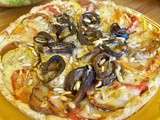 Tarte aubergines mozzarella et origan