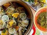 Bar au Fenouil et son Pesto aux Herbes et aux Agrumes