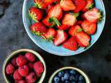 Salade de Fraises, Framboises, Myrtilles, pour les Mamans, tout simplement