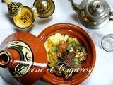 Tajine d'Agneau aux Abricots, Figues et au Safran - Recette vidéo