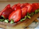 Tarte aux Fraises et Pistaches