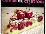 Clafoutis aux cerises et pistaches... une association superbe