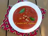 Gaspacho aux cocos de Paimpol ( sans gluten )