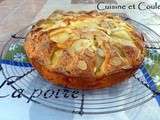 Gâteau à la crème fraîche & poires williams