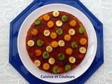 Gâteau de semoule aux confettis de fruits