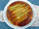 Gâteau tatin à la rhubarbe et caramel, comme chez Martine