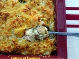 Gratin d'hiver, riz/poireaux