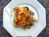 Lasagnes de rentrée des classes, champignons de Paris, jambon, comté