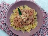 Octobre rose: Farfalle à la   bolognaise rose  