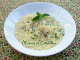 Risotto à l'aïoli et basilic