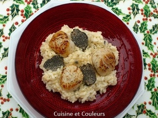 Risotto aux truffes et noix de St Jacques