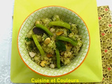 Salade de semoule aux kiwis et au poulet