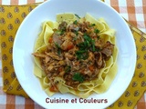 Tagliatelles au ragoût de lapin comme en Toscane