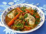 Tajine épicée, au cabillaud et légumes d'hiver