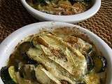 Courgettes gratinées au reblochon *l'art et la manière d'utiliser les restes