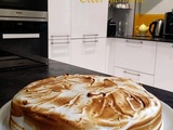 Génoise réalisée au Cook Expert de magimix (Saveurs vanille/citron) chocolat et meringue