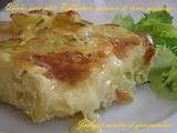 Quiche sans pâte Reblochon, pommes de terre, poireaux, crème *Vous allez vous régaler