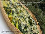 Tarte salée aux verts de blettes, épices et comté râpé. (Indice glycémique bas)