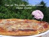 Tarte salée Pâte feuilletée, jambon fumé charcutier reblochon, abondance, tomate/moutarde