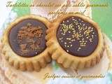 Tartelettes au chocolat sur pâte sablée gourmande, parfumée au miel de lavande *Vous allez vous régaler