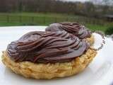 Tartelettes aux 2 chocolats et son parfum poivre long noir sur pâte feuilletée maison