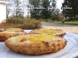 Tartelettes gourmandes aux abricots, poires, crème. Vous allez vous régaler :-)