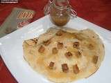 Crêpes caramel au beurre salé et au pain d'épices (au lait ribot)