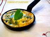 Frittata aux courgettes à la mentheet poivre de sishuan