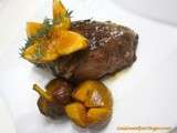 Magret de canard aux figues confites