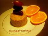 Mousse aux dattes et au jus d'orange