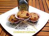 Muffins aux graines de lin et cranberries