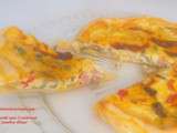 Quiche aux 3 poivrons et jambon blanc