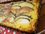 Tarte aux courgettes basilic et chèvre