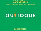 Code promo : 20€ sur vos 2 premiers paniers à cuisiner Quitoque avec le code ELDORAMI2X20