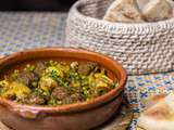 Tajine d’Artichauts, Petits Pois et Viande Hachée