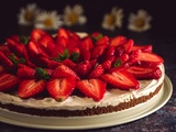 Tarte aux fraises sans cuisson au spéculoos