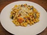 Cellentani courgettes & crevettes