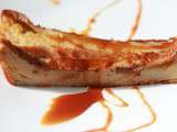 Far breton frit et son coulis de caramel