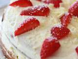 Fraisier (biscuit de savoie et mousse fromage blanc/mascarpone)