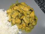 Poulet aux courgettes et au curry