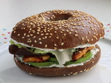 Bagel poulet et avocat