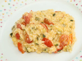 Risotto aux courgettes et tomates cerises