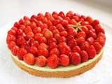 Tarte bretonne fraises et verveine