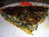 Quiche  aux épinards frais et aux sardines