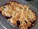 Crumble cerises et poires