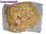 Pâtes à la carbonara gratinées