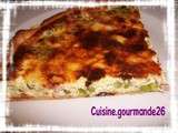 Quiche petits pois, lardons